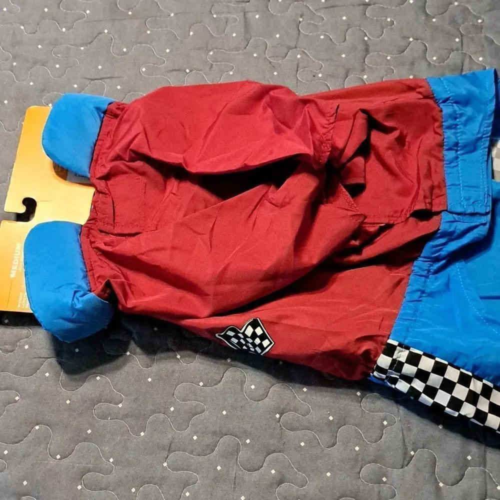 Race car driver pet costume size medium new
